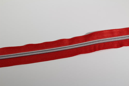 Silver #5 Zipper tape | 2 yards | Various colors