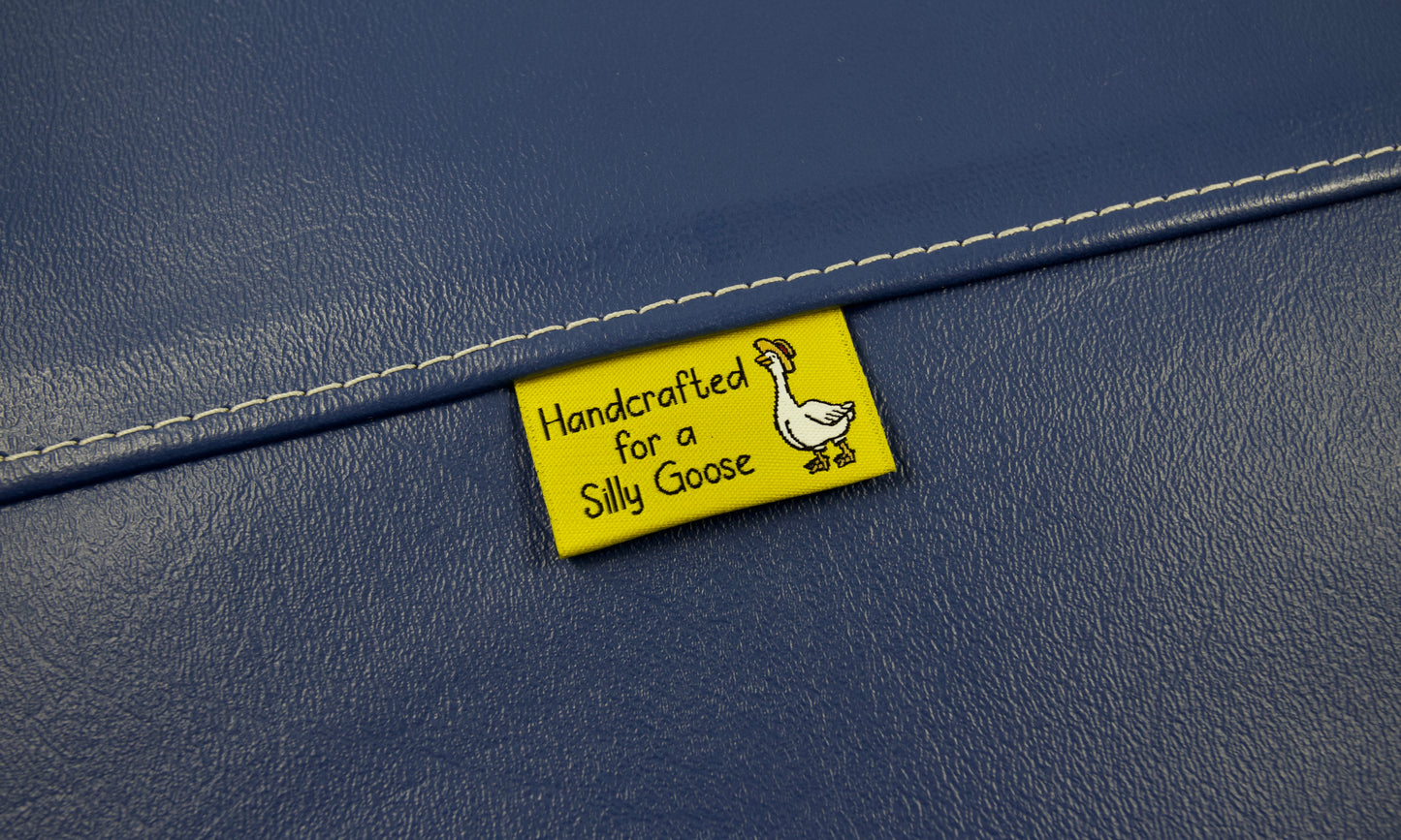 Handcrafted for a Silly Goose Woven Tags | Pack of 5