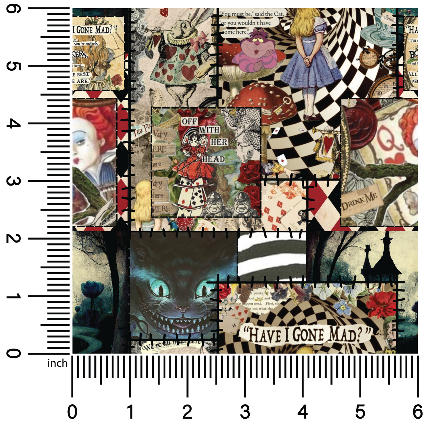 Alice Patchwork | 18" Vinyl Roll