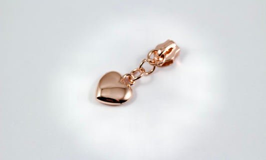 #5 Solid Heart Zipper Pulls | Pack of 2