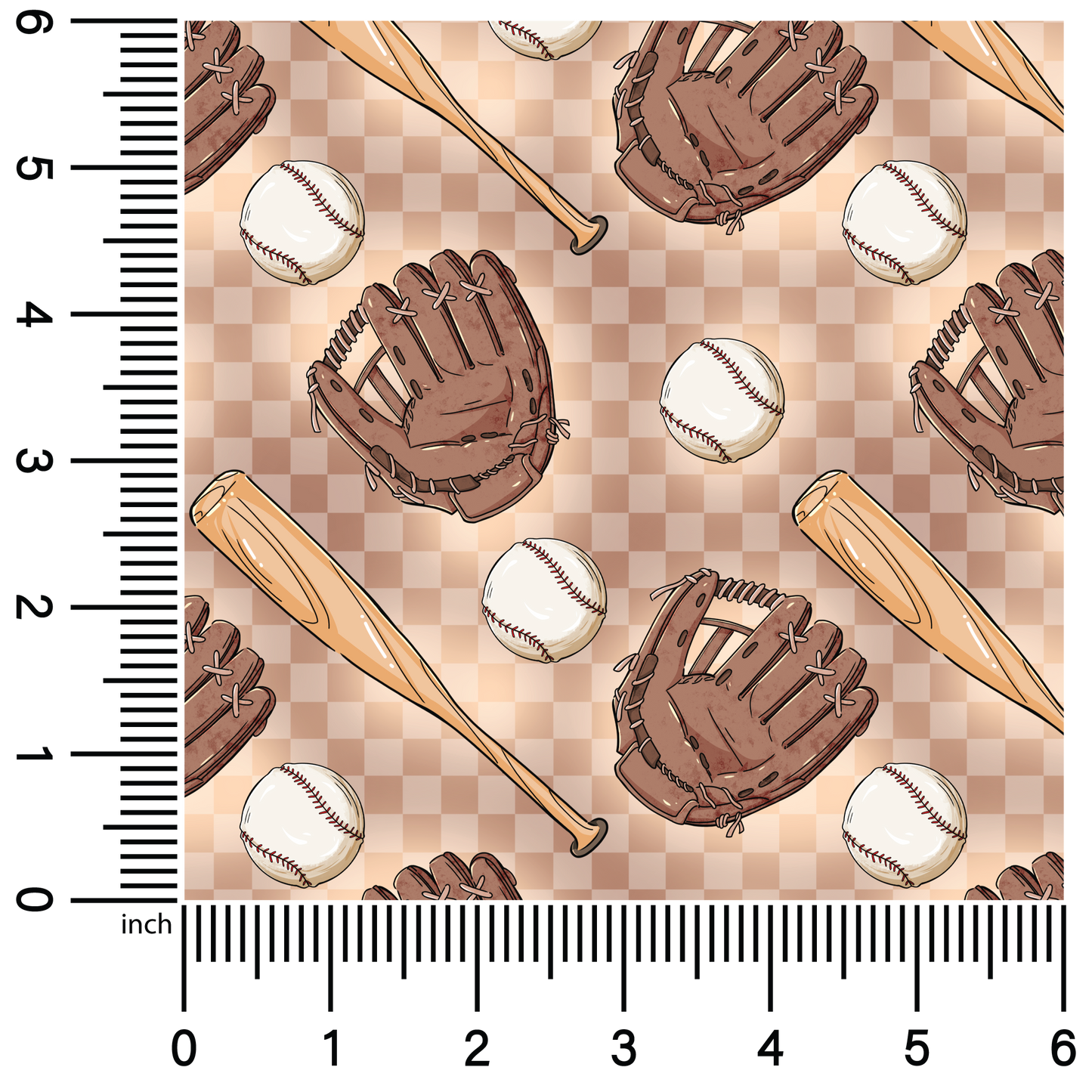 Baseball Checkers | 18" Vinyl Roll