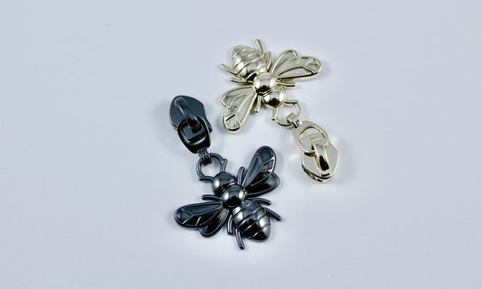 #5 Honey Bee Zipper Pulls | Pack of 2