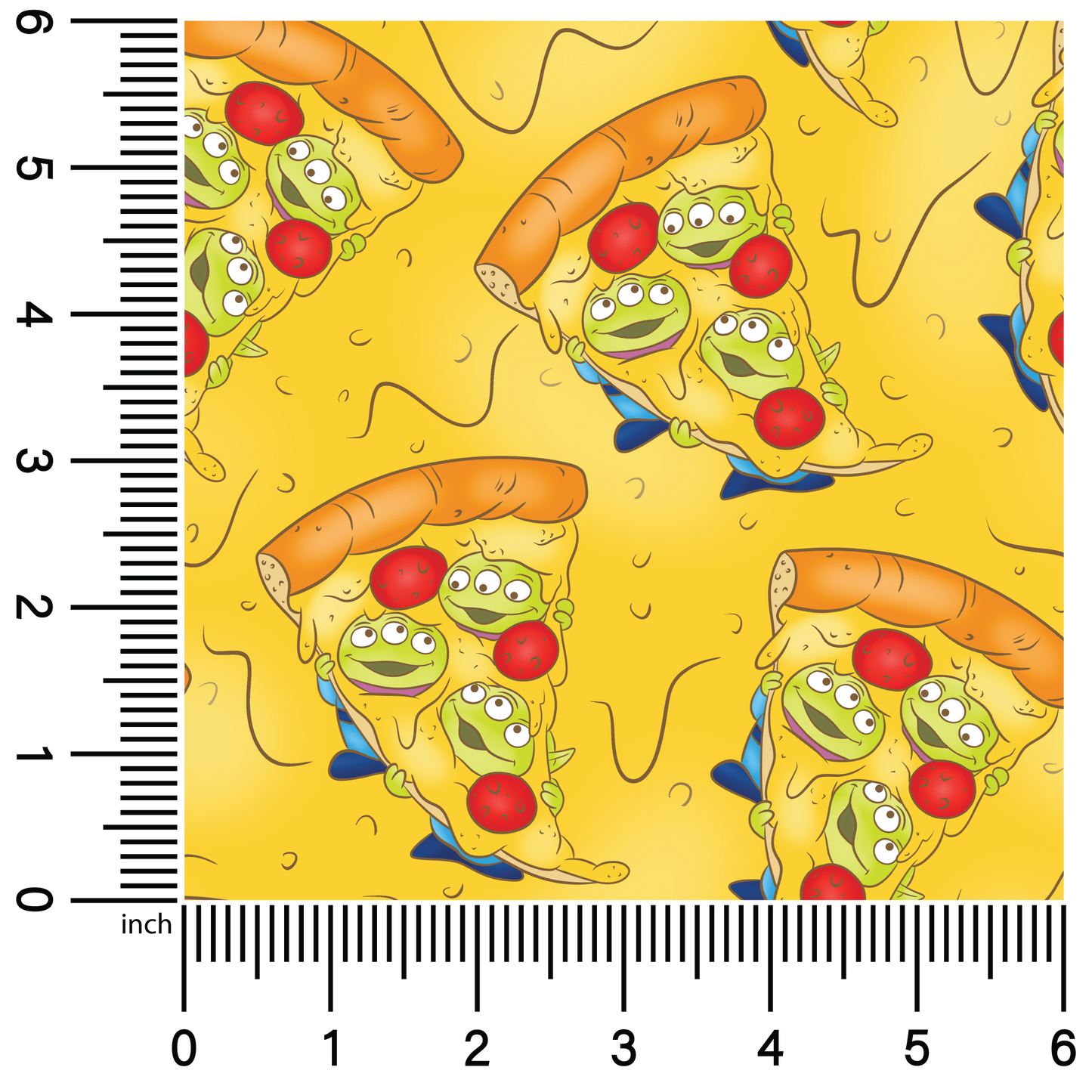 Claw Aliens Pizza | 18" Vinyl Roll
