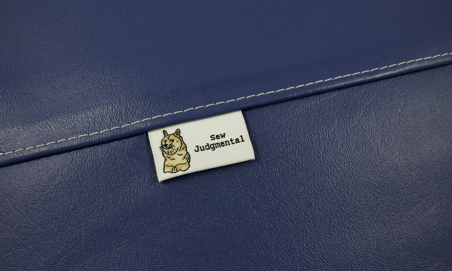 Shiba Inu Sew judgmental Woven Tags | Pack of 5
