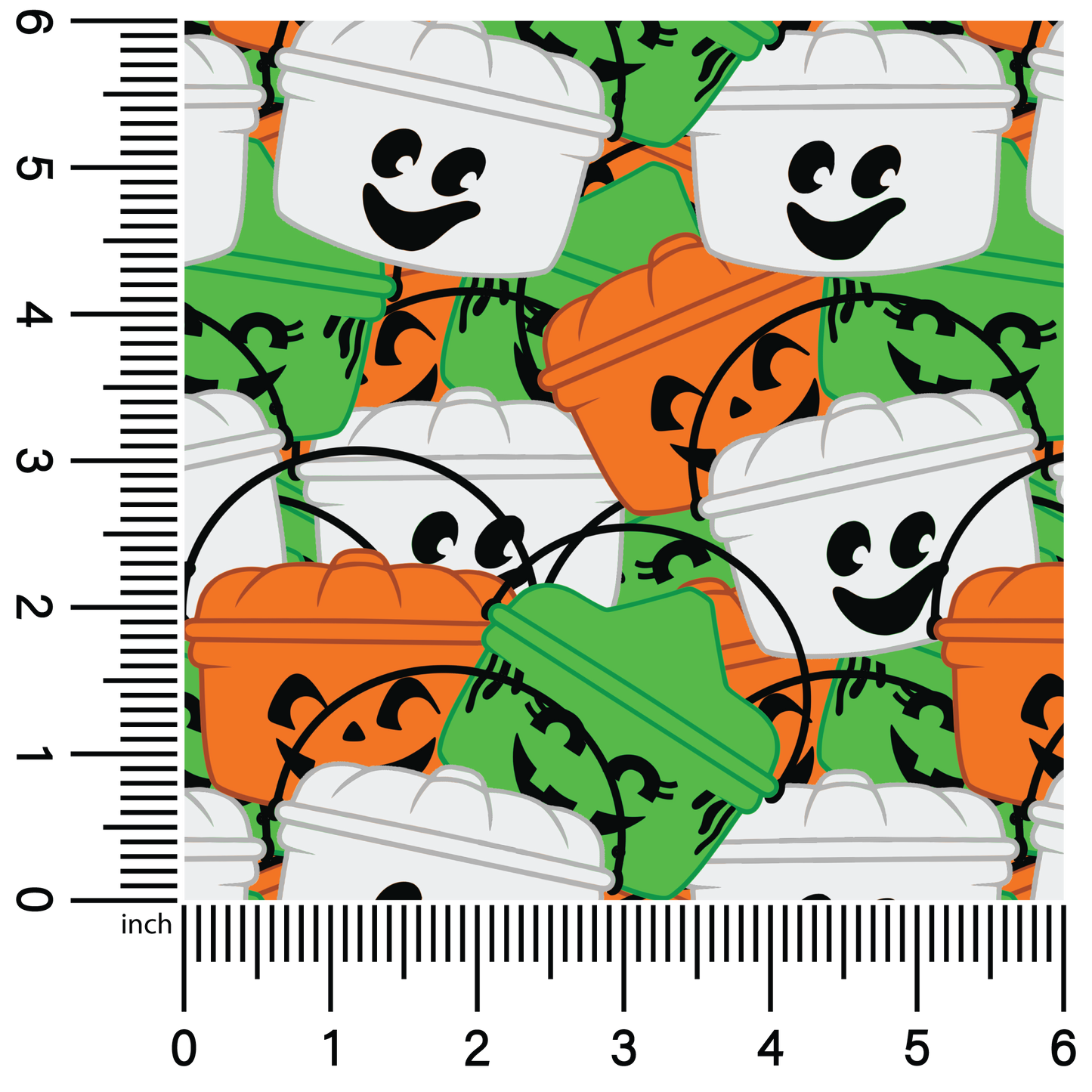 Halloween Buckets | 18" Vinyl Roll