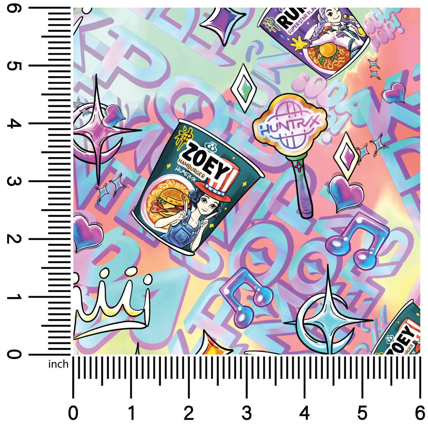 KPop Ramen Hunters | 18" Vinyl Roll