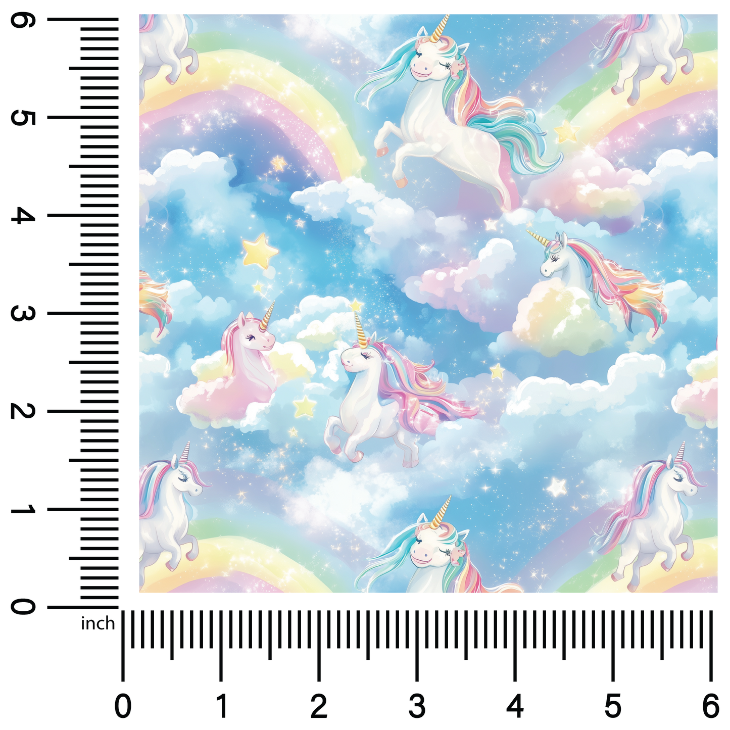 Pastel Unicorns | 18" Vinyl Roll