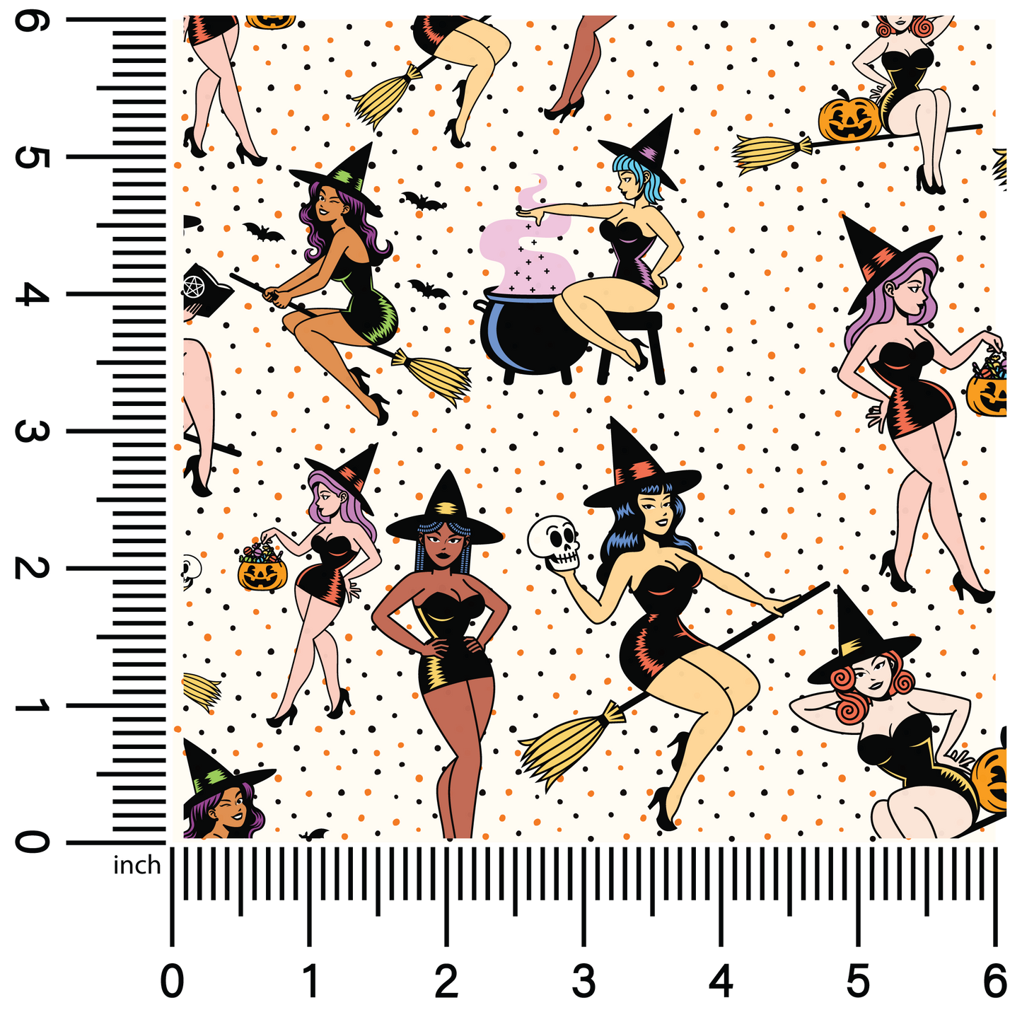 Pinup Witches| 18" Vinyl Roll