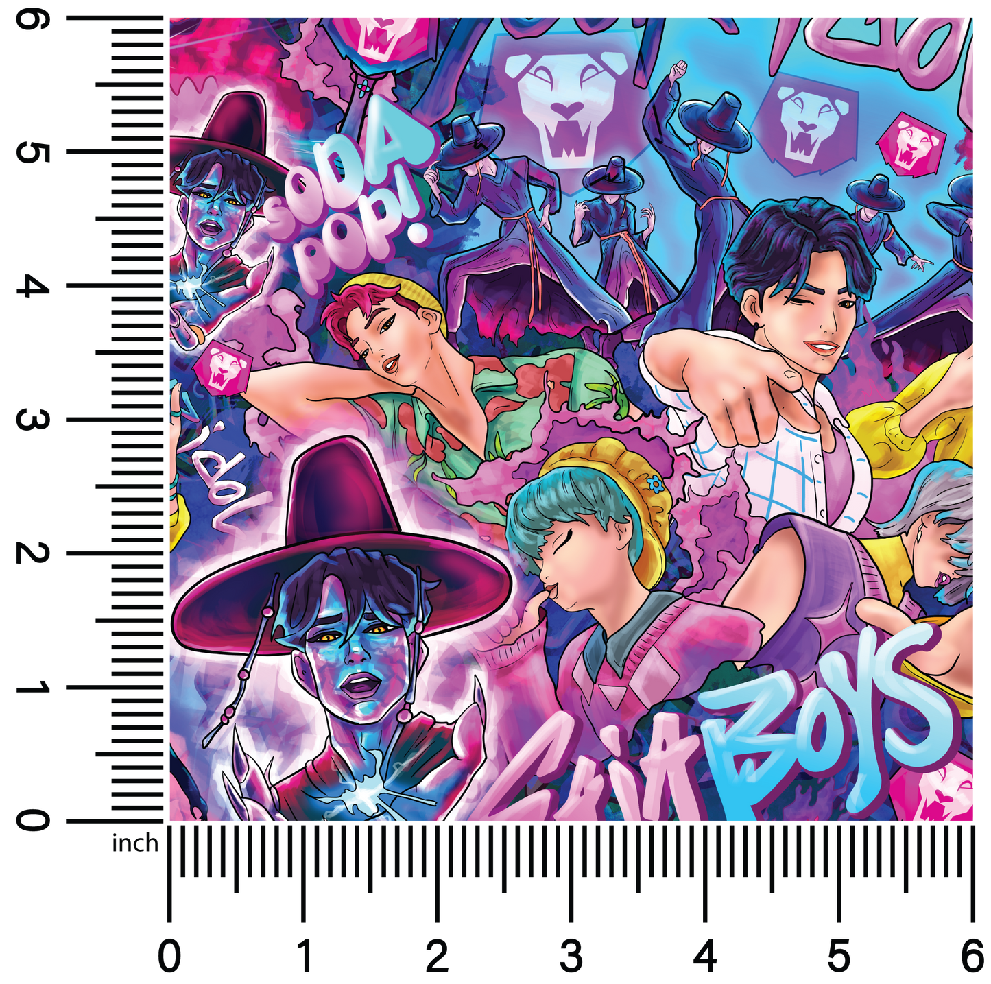 Demon Boys Main | 18" Vinyl Roll