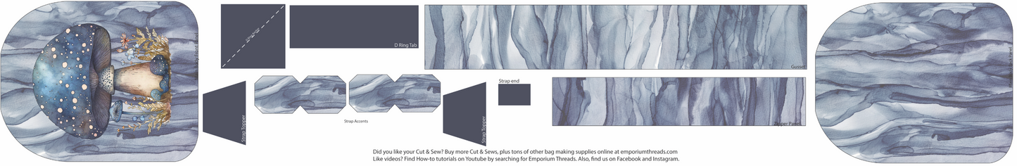 Mav Pack 115% Cut&Sew - Blue Shroom