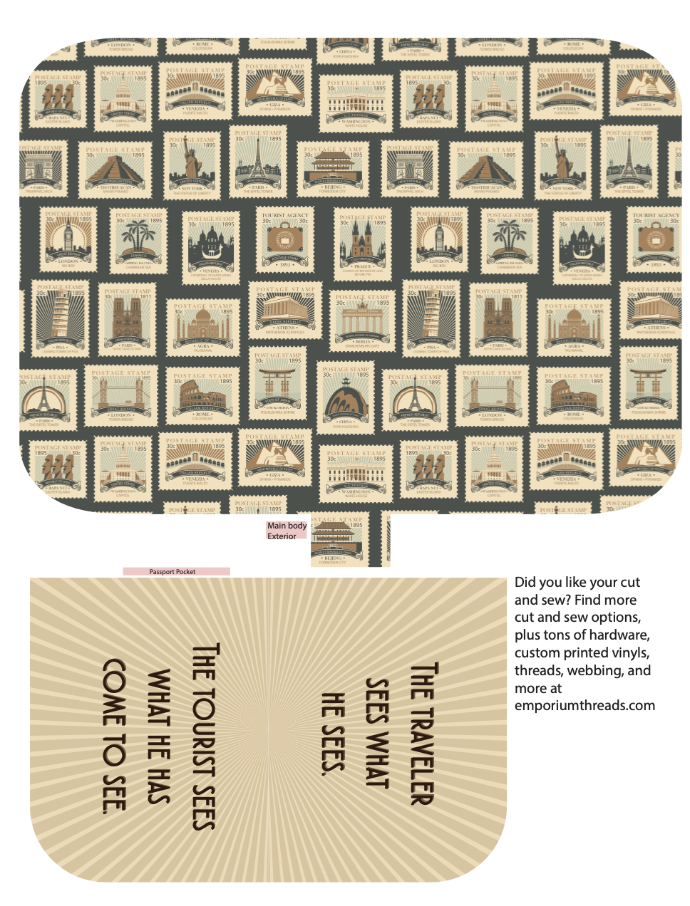 Julie Jetsetter Cut&Sew - Traveler & Tourist