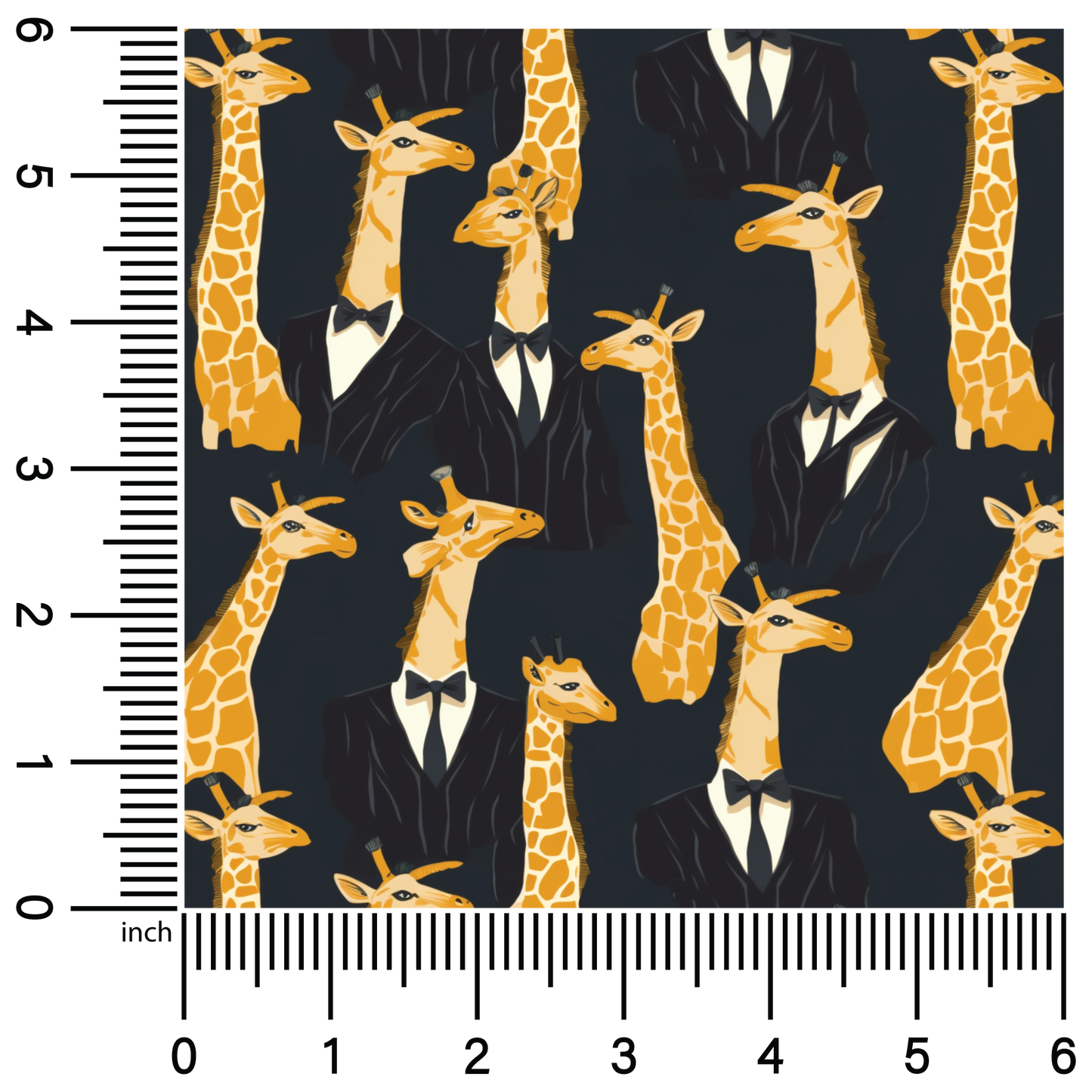 Tuxedo Giraffes | 18" Vinyl Roll