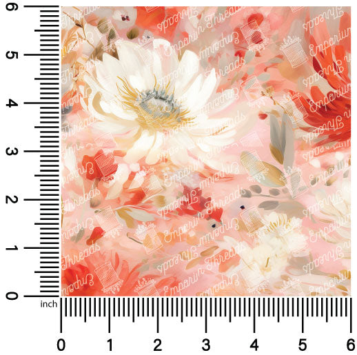 Watercolor Florals 4 | 18" Vinyl Roll