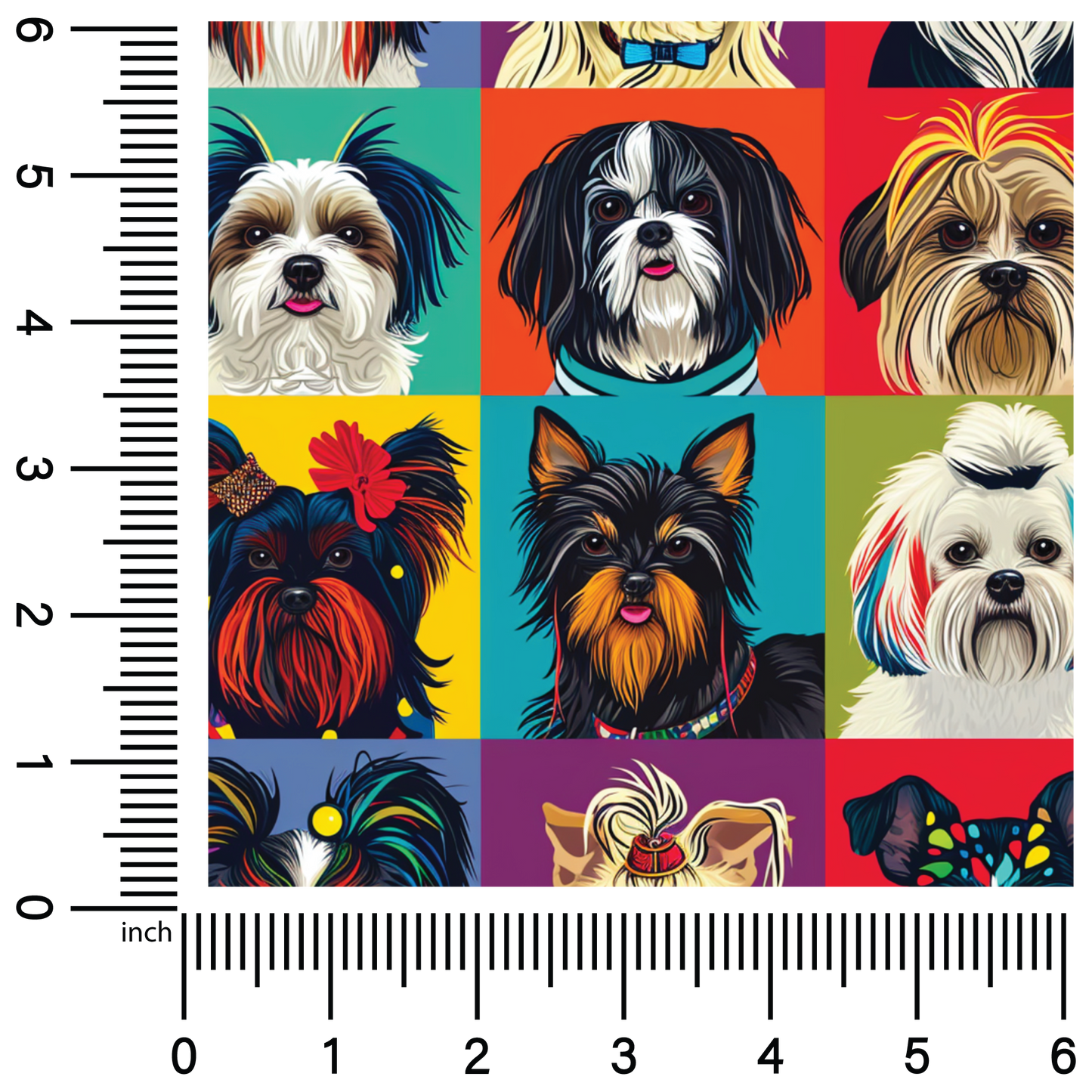 Wild Dog Portraits | 18" Vinyl Roll