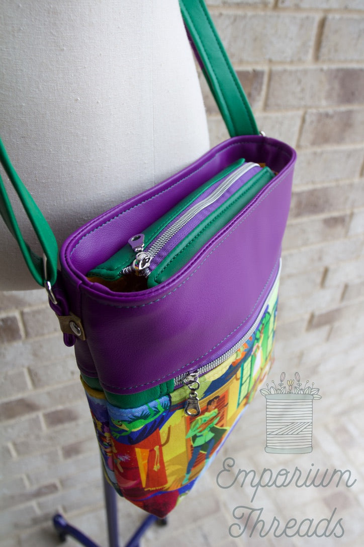 Mardi Gras Princess Crossbody Bag