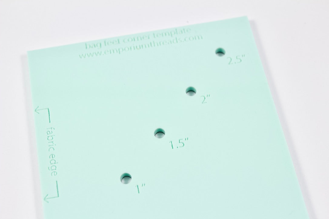 Bag Feet Placement Template