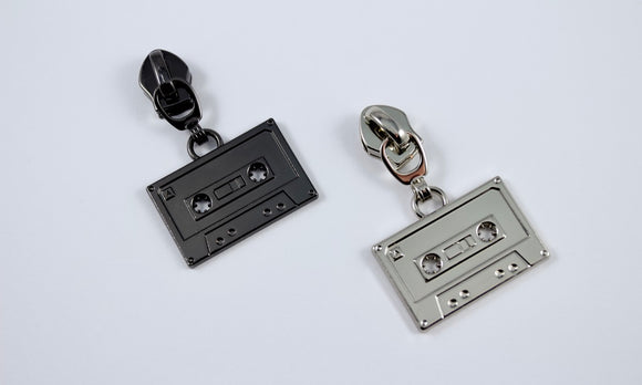 #5 Retro Cassette Tape Zipper Pulls | Pack of 2