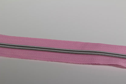Silver #5 Zipper tape | 2 yards | Various colors