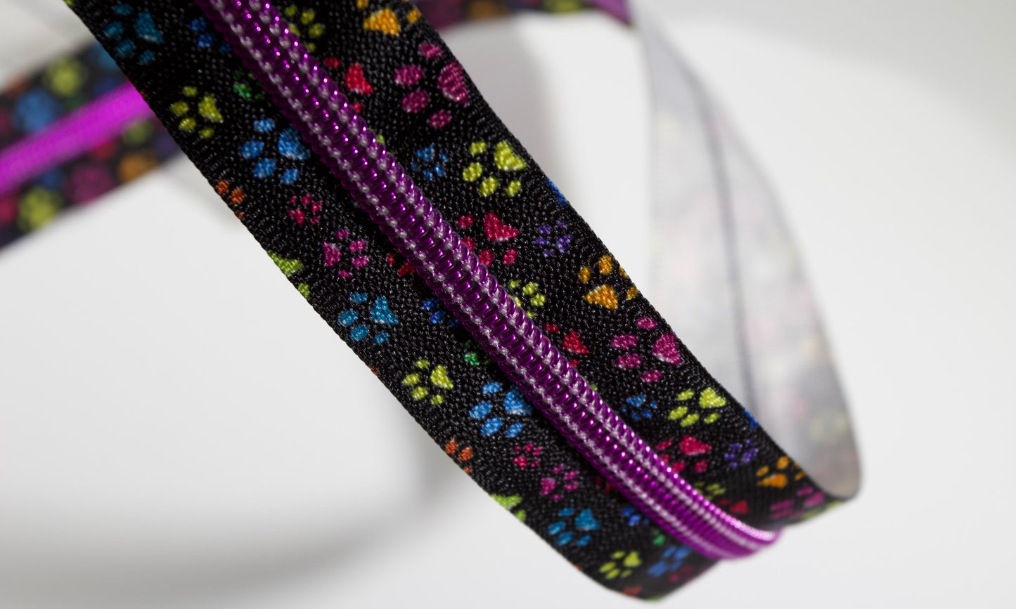 Rainbow Paws #5 Zipper Tape | 2 yards