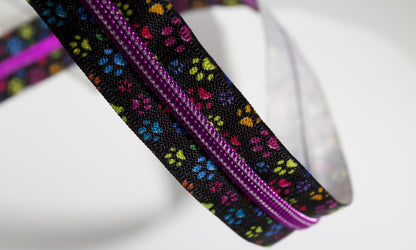 Rainbow Paws #5 Zipper Tape | 2 yards