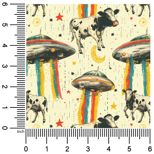 Abducted Cows | 18" Vinyl Roll