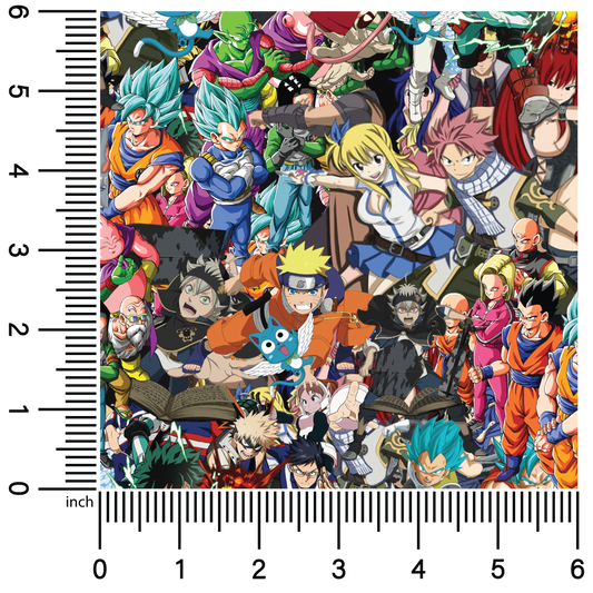 Anime Characters | 18" Vinyl Roll