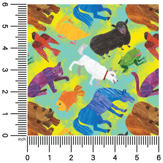 Artistic Animals | 18" Vinyl Roll