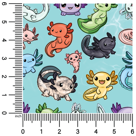 Axolotls | 18" Vinyl Roll