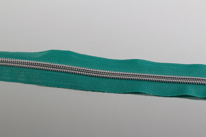 Silver #5 Zipper tape | 2 yards | Various colors