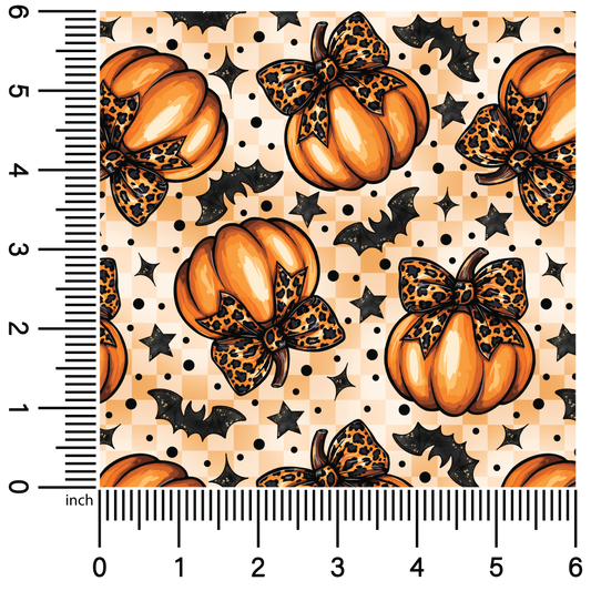 Bat Pumpkins Tan | 18" Vinyl Roll