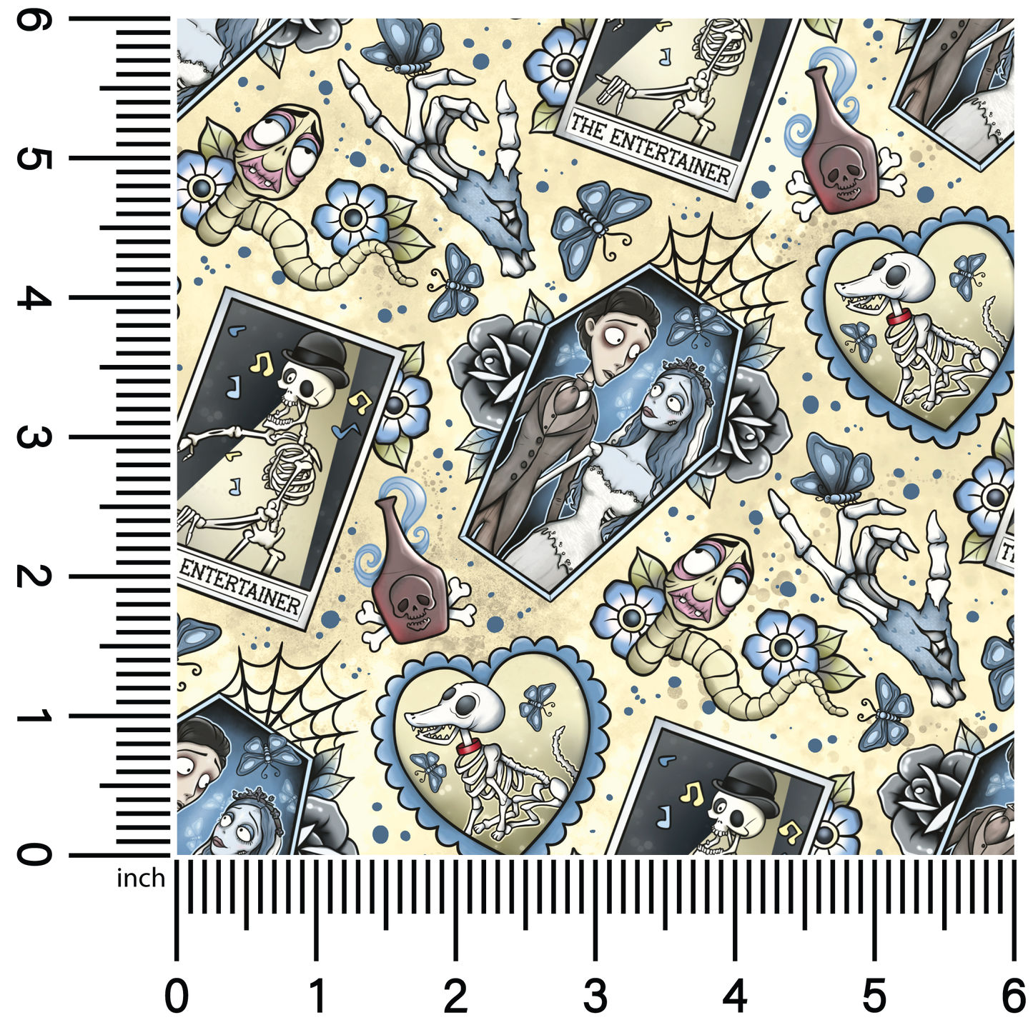 Corpse Bride Tatz | 18" Vinyl Roll