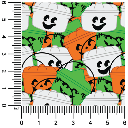 Halloween Buckets | 18" Vinyl Roll