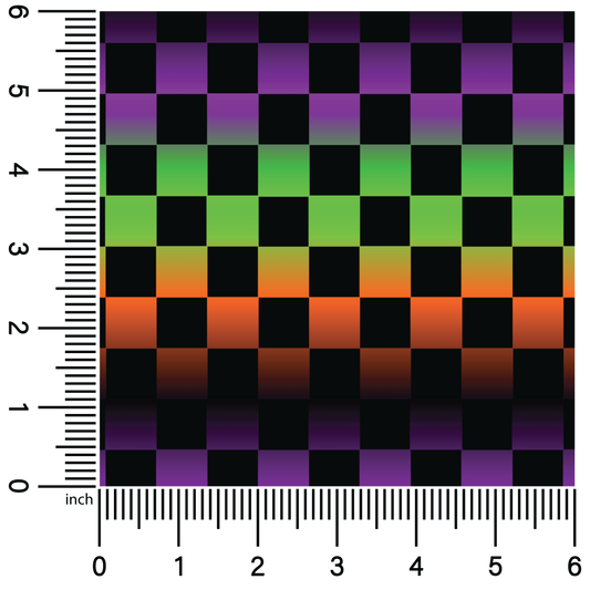 Halloween Ombre Checkers | 18" Vinyl Roll