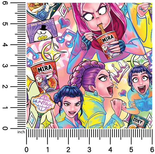 KPop Girls Ramen | 18" Vinyl Roll