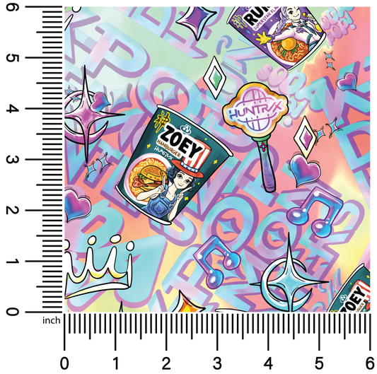 KPop Ramen Hunters | 18" Vinyl Roll