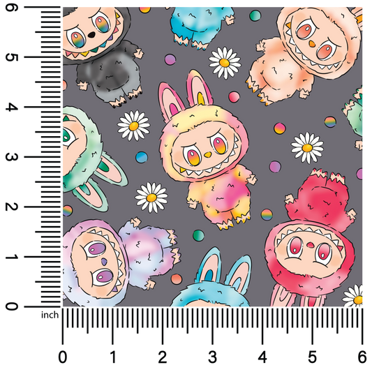 La Bu Doll Gray | 18" Vinyl Roll