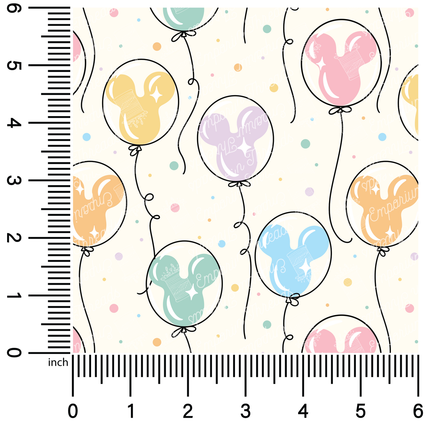 Magic Pastel Balloons | 18" Vinyl Roll