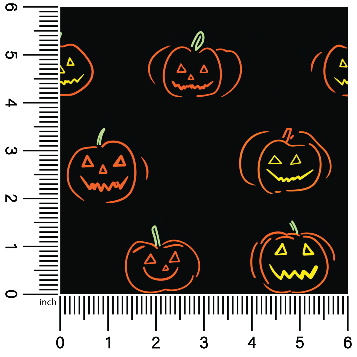 Neon JackOLanterns | 18" Vinyl Roll