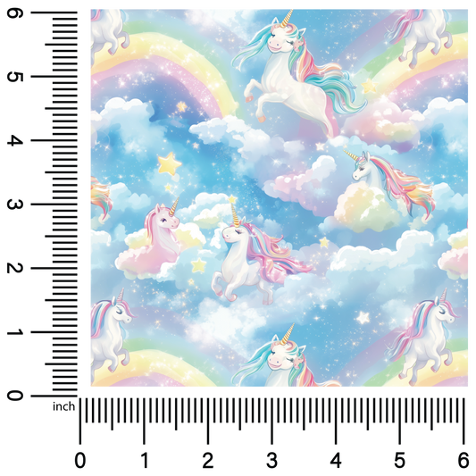 Pastel Unicorns | 18" Vinyl Roll