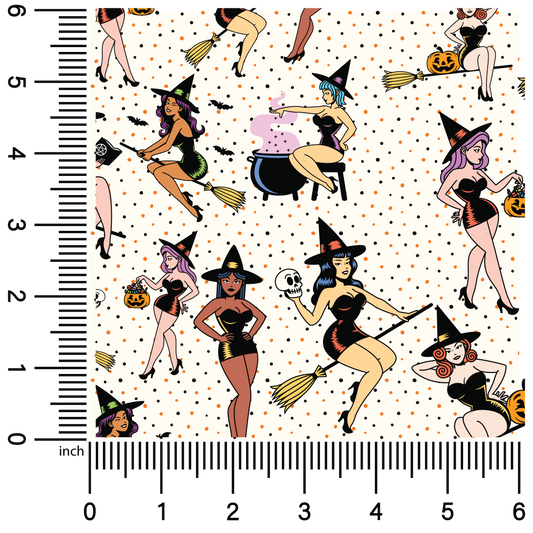 Pinup Witches| 18" Vinyl Roll