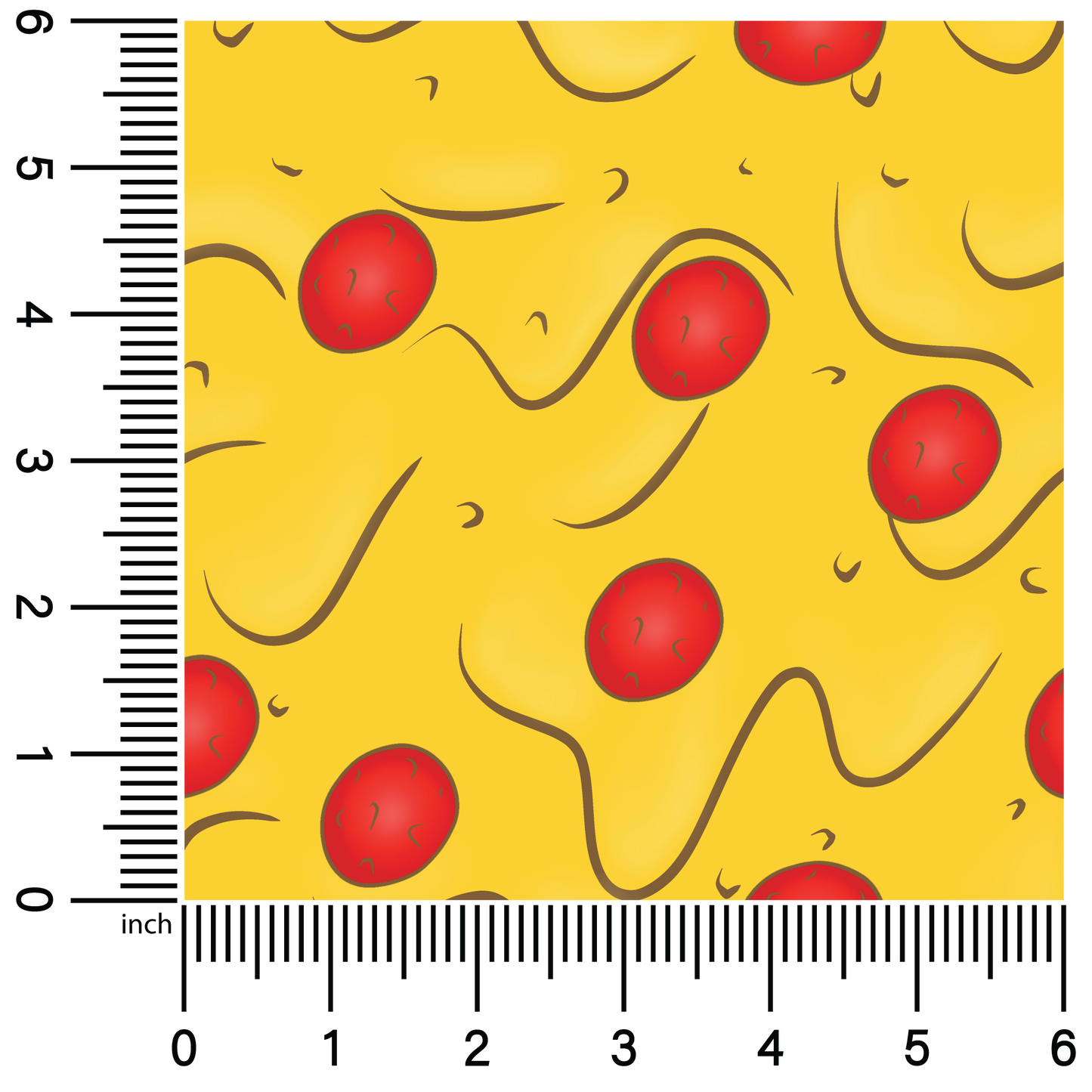 Pizza Coordinate | 18" Vinyl Roll