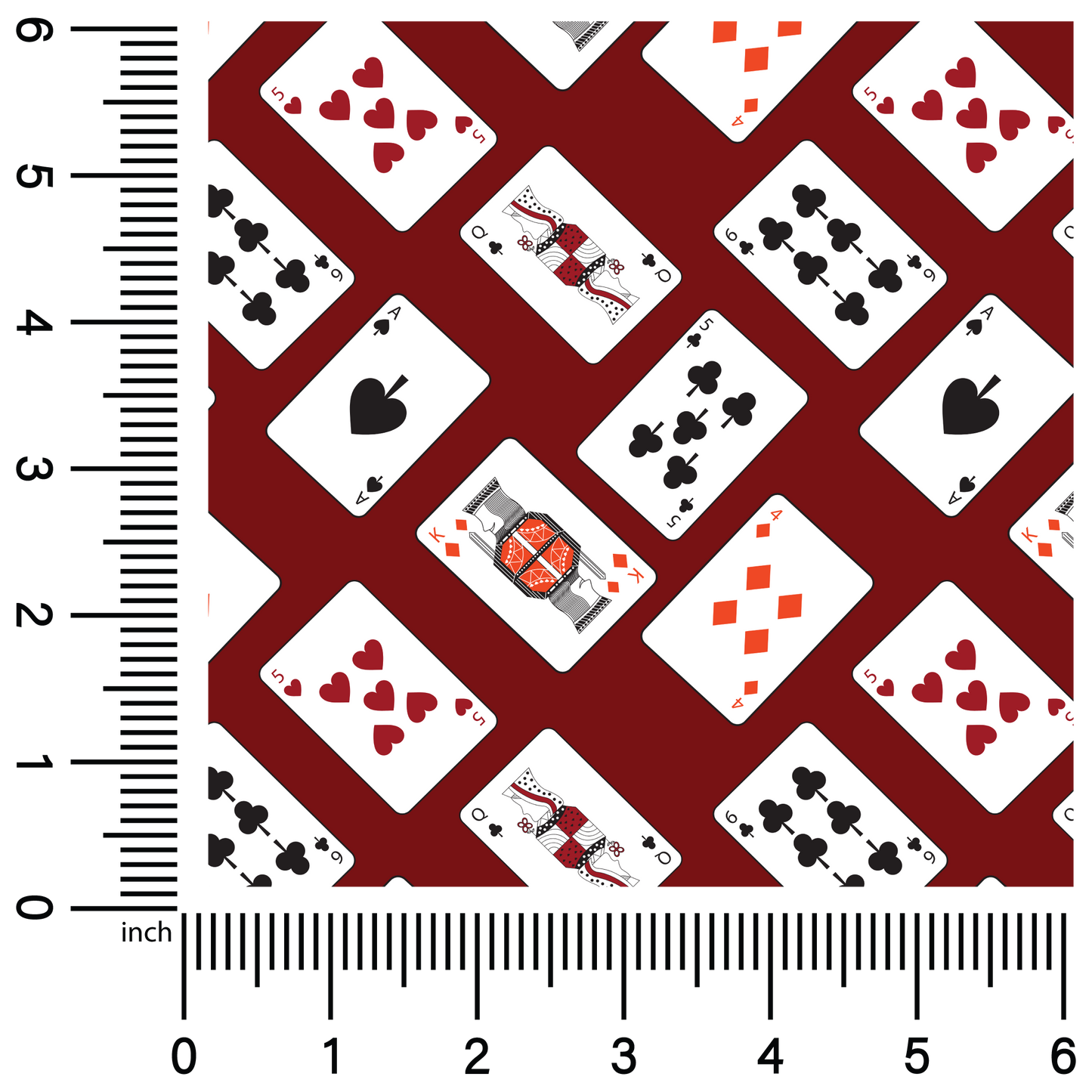 Playing Cards | 18" Vinyl Roll