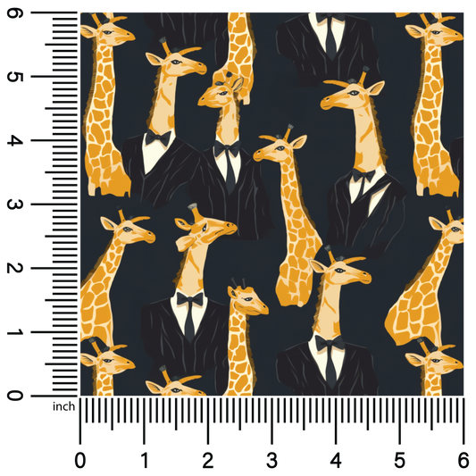 Tuxedo Giraffes | 18" Vinyl Roll