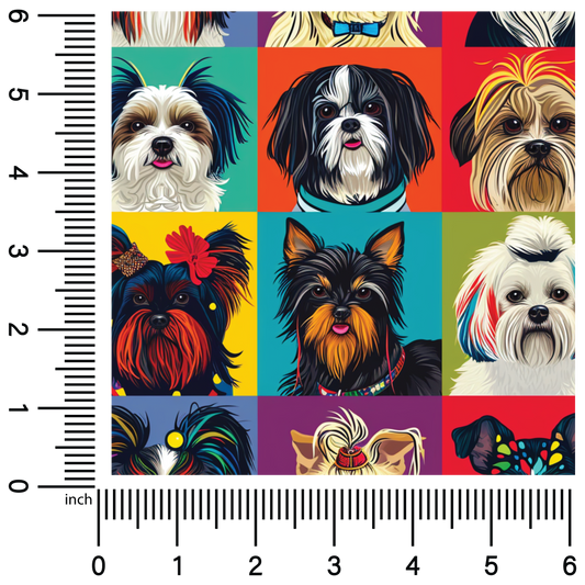 Wild Dog Portraits | 18" Vinyl Roll