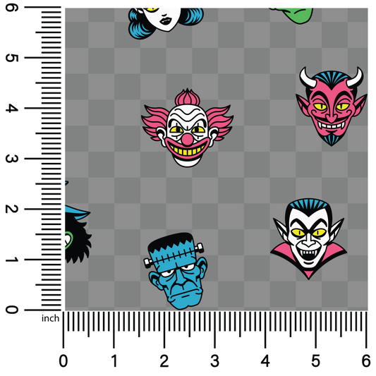 Vintage Monsters | 18" Vinyl Roll