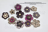 Rivet on Flowers in Leather
