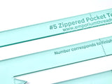 #5 Zipper Pocket Template