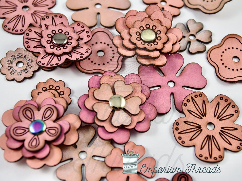 Rivet on Flowers in Leather – Emporium Threads