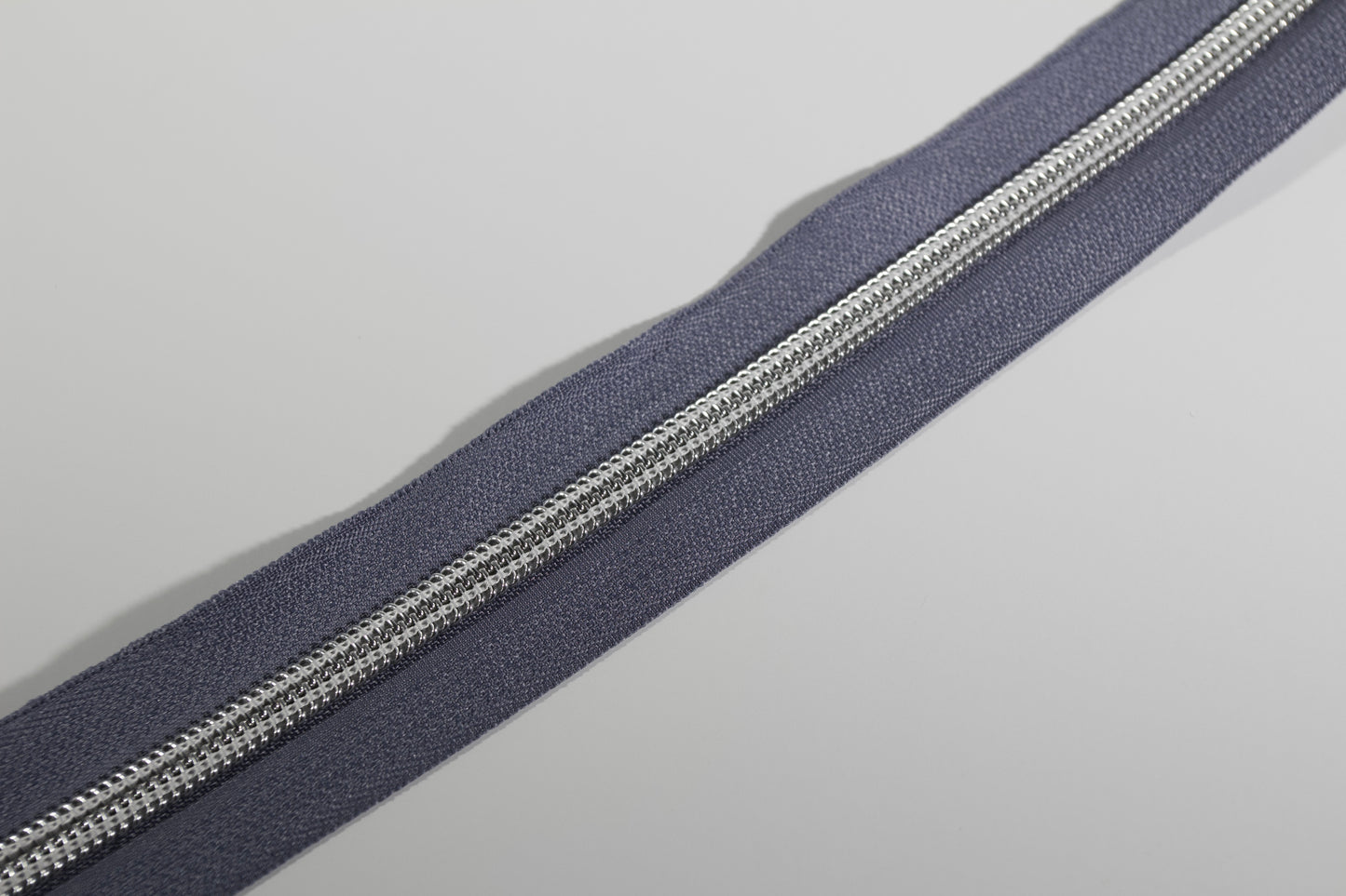 Silver #5 Zipper tape | 2 yards | Various colors