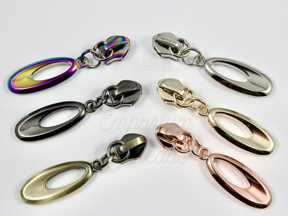 #5 Dangle Oval Zipper Pulls | Pack of 2